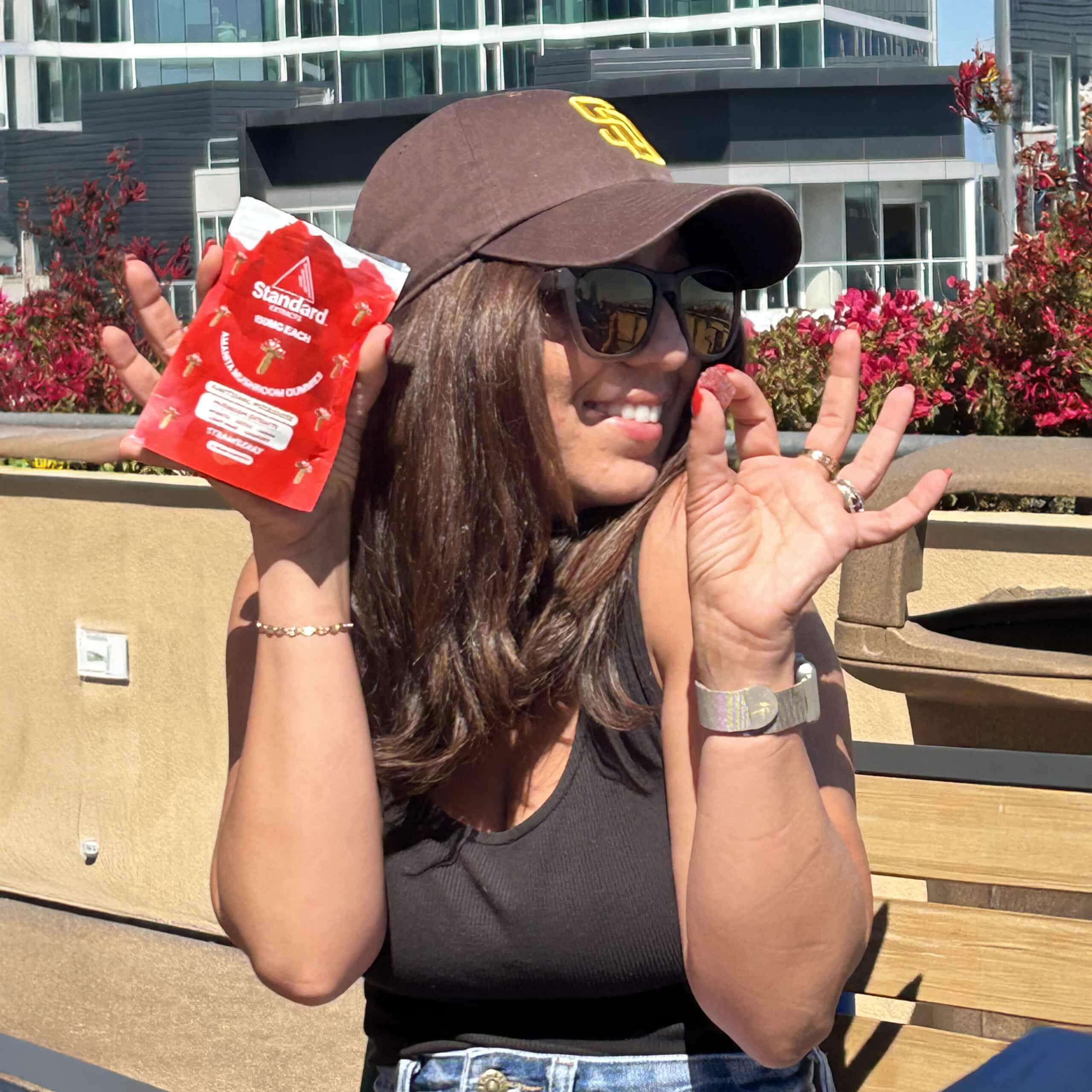 Amanita gummies in an everyday lifestyle moment