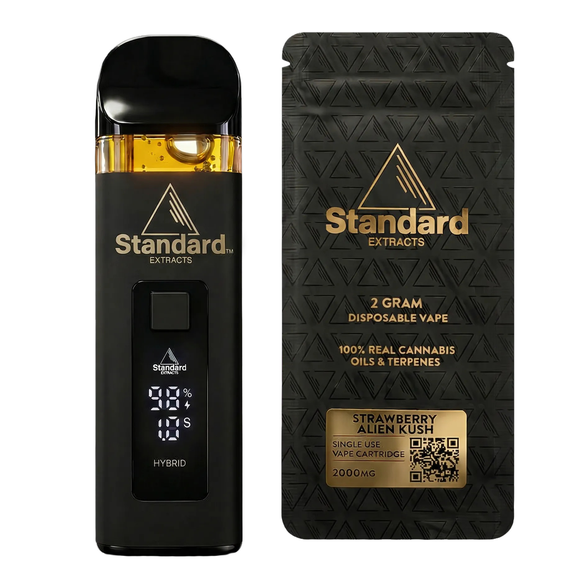 Standard Extracts TKO Flow disposable vape and package