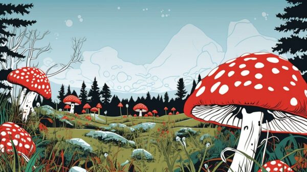 Amanita muscaria mushroom