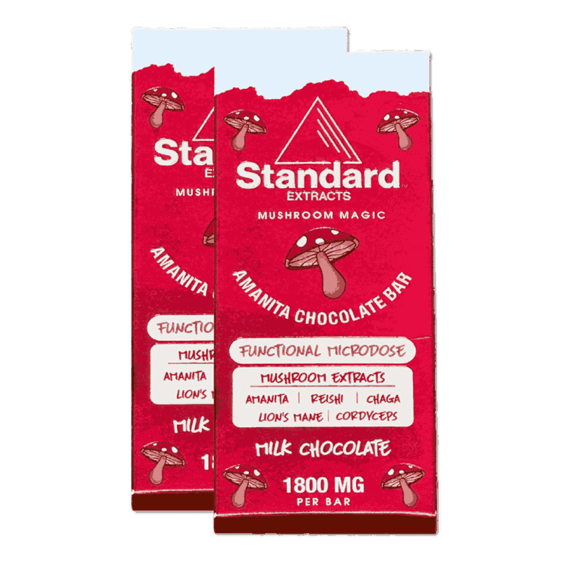 Standard Amanita Muscaria milk chocolate bars