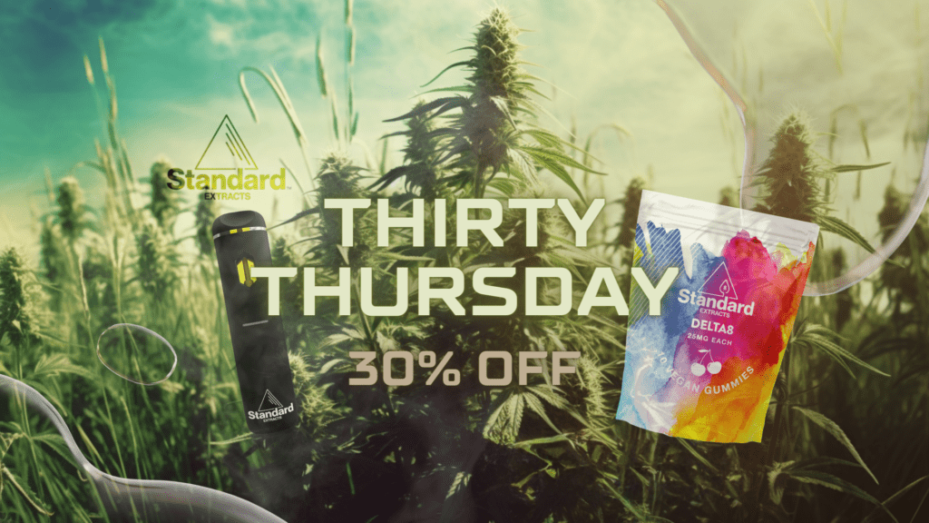 Thursday CBD sale - 30% OFF vape and gummies