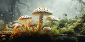 Amanita-Vaginata-mushrooms