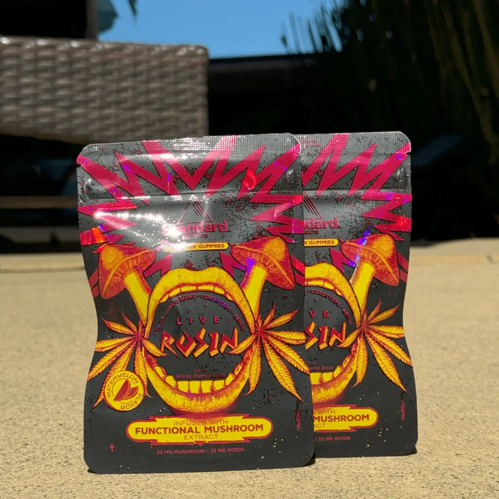 Watermelon Live Rosin + Functional Mushroom Gummies — 10 Count