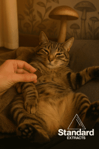 chilling with my cat