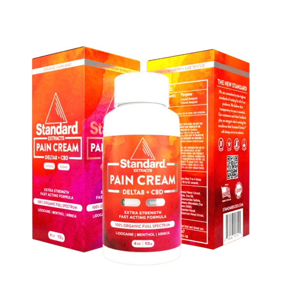 StandardCBD Pain Cream with Delta8, Arnica, and lidocane