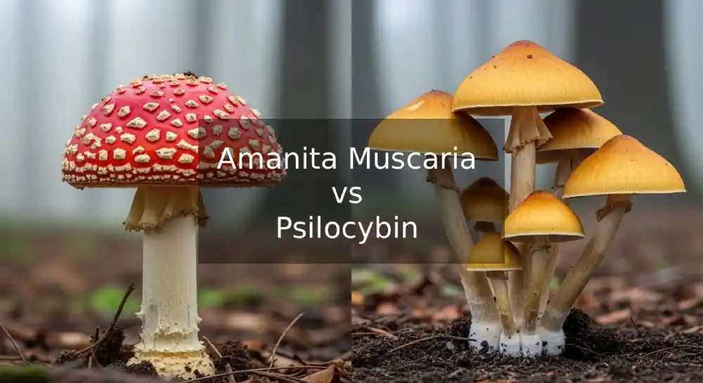 Amanita Muscaria vs Psilocybin Featured