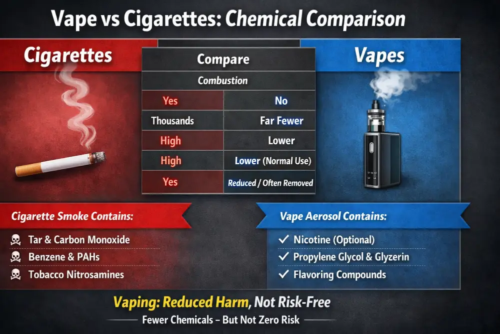 chemicals in vape vs cigarettes