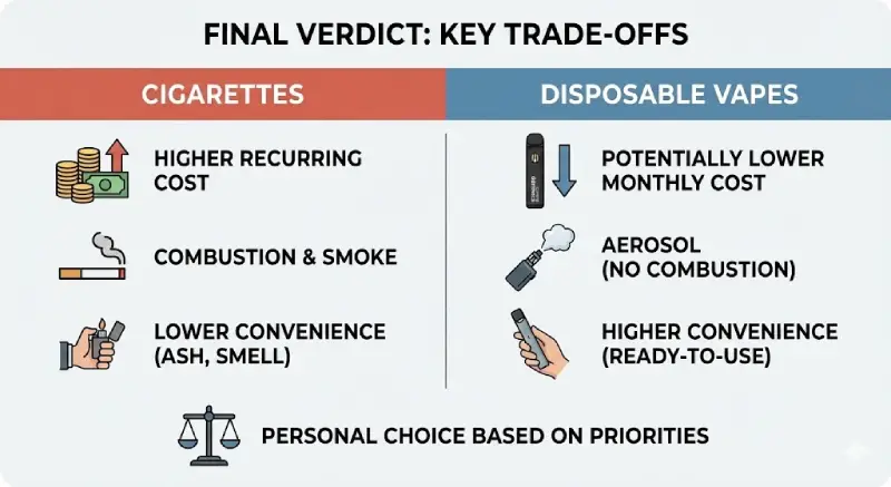 A Key Trade-Off - vape brands vs cigarettes