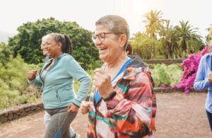 Group of female seniors on a walk - Standard CBD